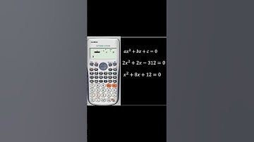 Solución a ecuaciones de 2do grado con la calculadora (parte1)