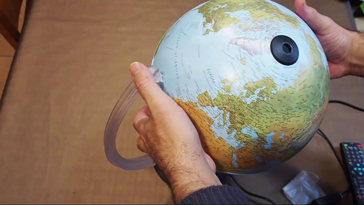 NOVA RICO - Bola del mundo con Iluminación. Mapa Fisico y Politico. -  YouTube