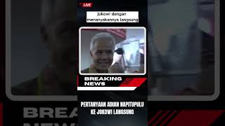 pertanyaan adian napitupulu ke jokowi langsung #ganjarpranowo