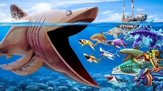 HUNGRY SHARK WORLD BASKING MEGAMOUTH BIGGER MOUTH - BIG SHARK - HUNGRY SHARK WORLD GAMEPLAY screenshot 3