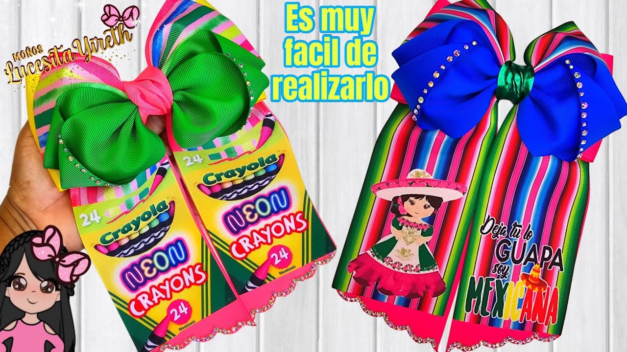 Como realizar un moño con tira de liston 7.5🎀#moños #lazos #tutorial #pasoapaso #facil #viralvideo