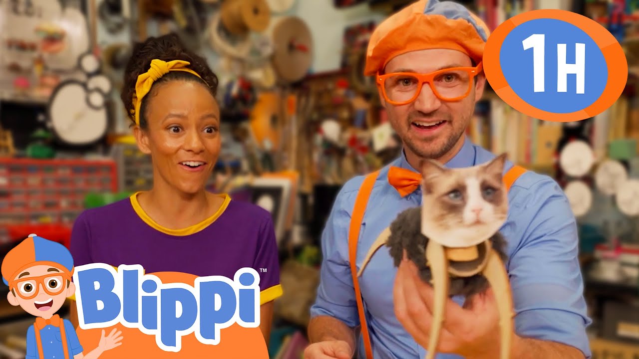 🎨Blippi's Awesome Arts and Crafts!🫟🖼️| Blippi | Moonbug Kids - Arts and Crafts For Kids