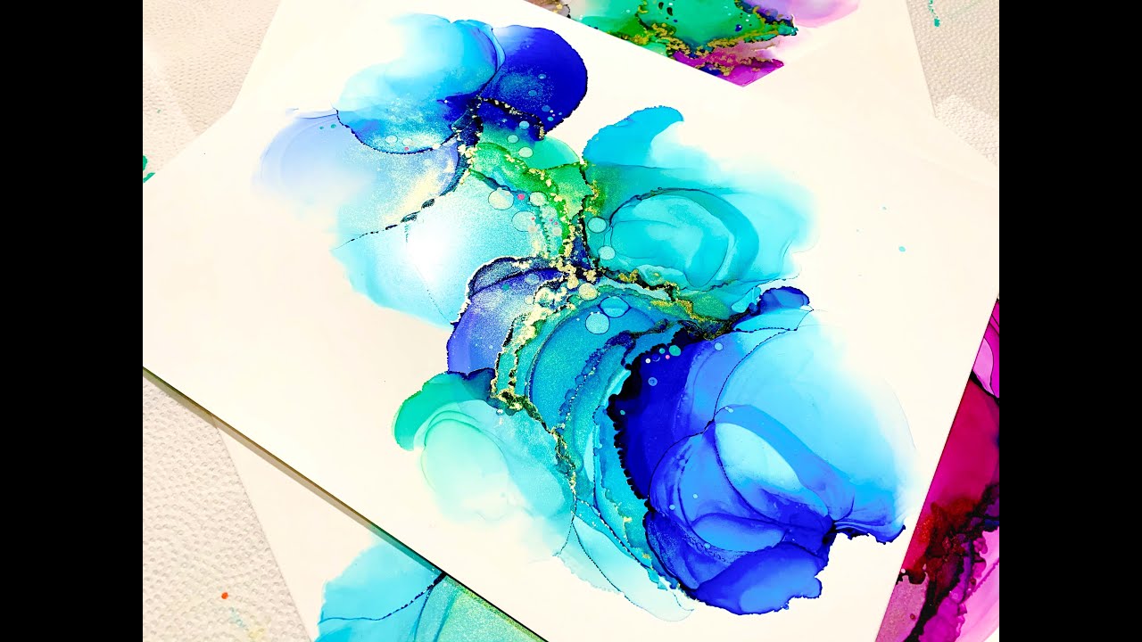 ALCOHOL INKS Técnica de tintas al alcohol, materiales y paso a paso (español) YouTube ALCOHOL INKS Técnica de tintas al alcohol, materiales y paso a paso (español) YouTube