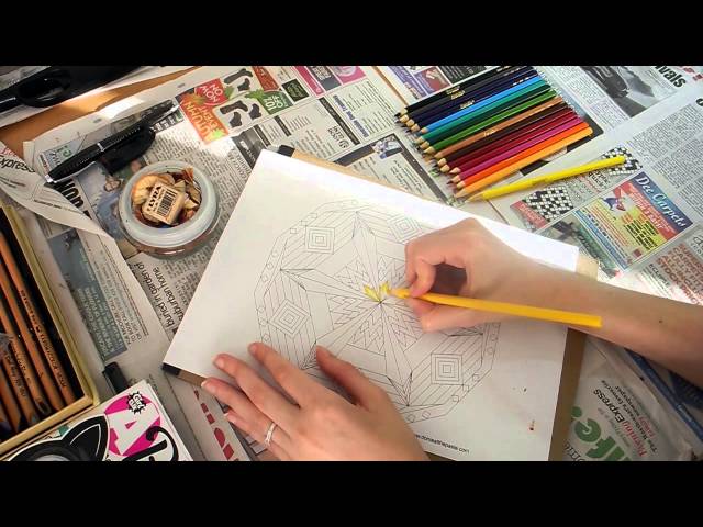 ASMR Colouring Mandala Part 1 - LITTLE WATERMELON