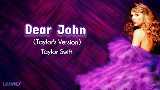 Taylor Swift - Dear John (Taylor's Version) (Lyrics l