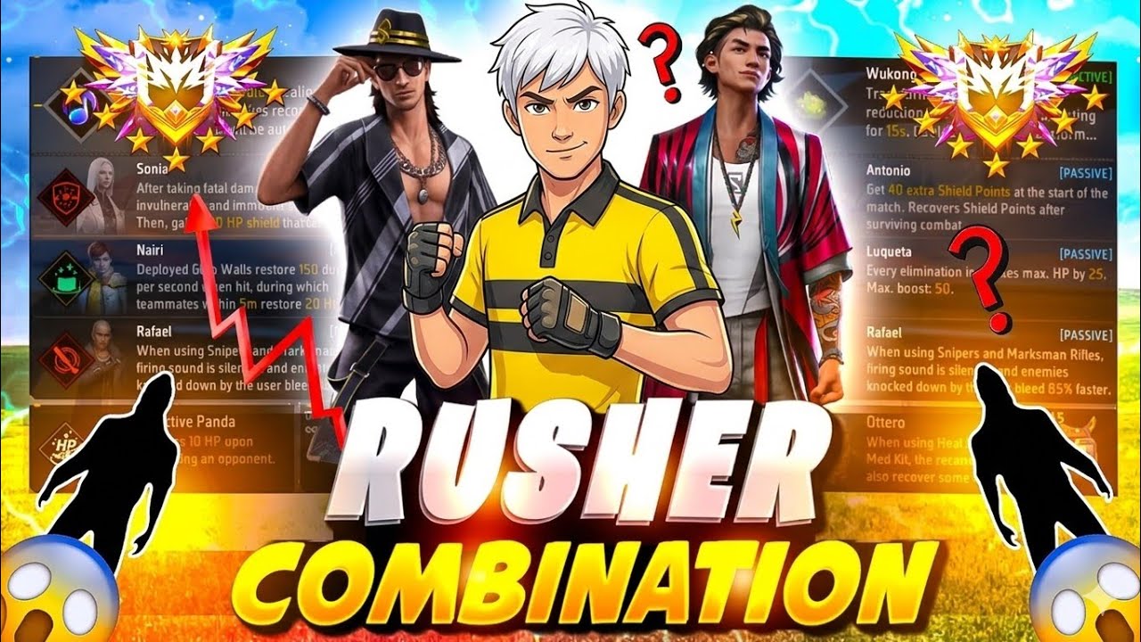 BR RANKED NEW SEASON 🔥 Best Character Combinations For Easy Grandmaster ...