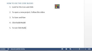 How to open a C Programming Project using CodeBlocks