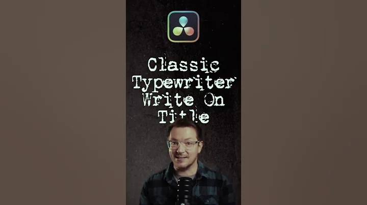 Write On 'Typewriter' Text Effect FREE DaVinci Resolve 20 #davinciresolve