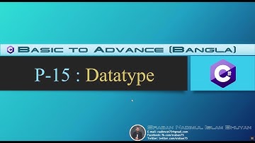 Part-15. C# B-A Tutorial (Bangla). Data Type