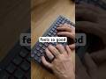 This low-profile keyboard doesn't sound like one #typing #asmr #keyboard