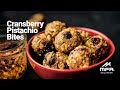 Homemade Paleo Cranberry Pistachio Bites | High Energy Snack