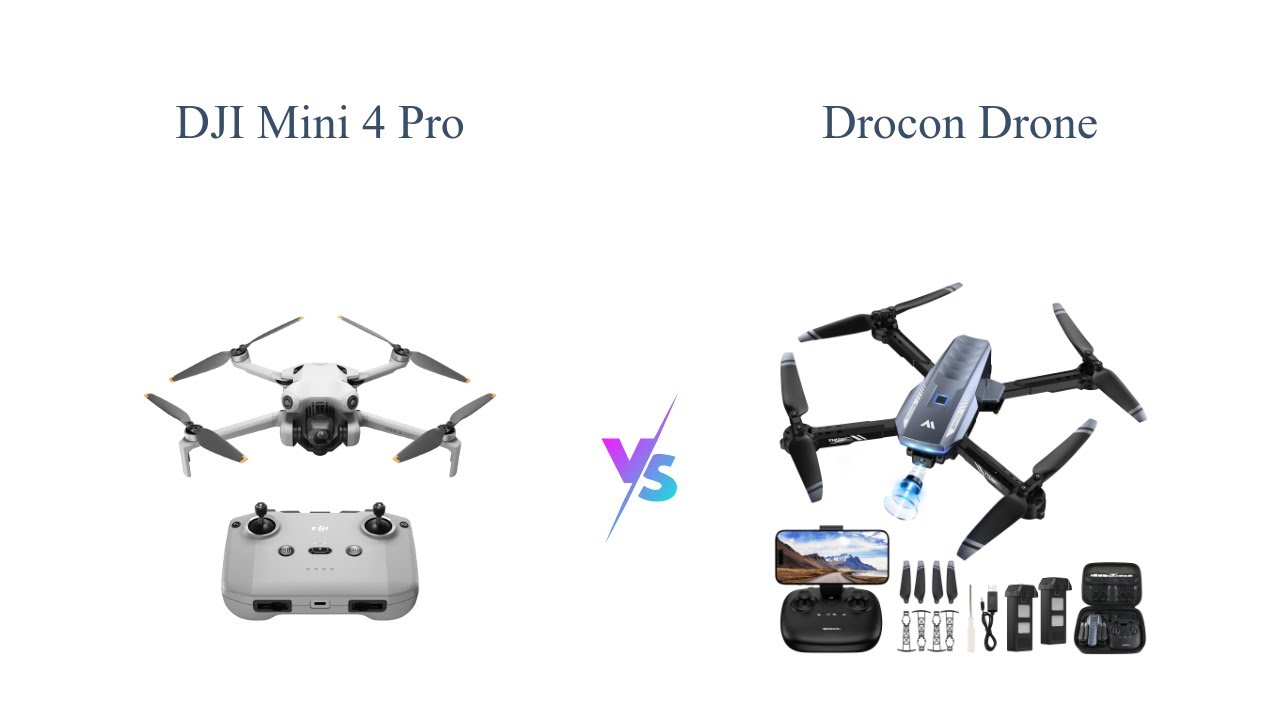 DJI Mini 4 Pro vs DROCON Drone with Camera 🚁 Comparison | 4K vs 1080P 🎥 ...