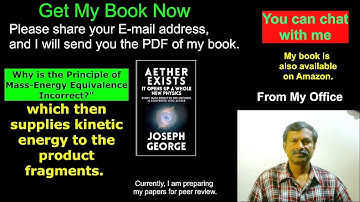 Get a PDF Copy of My Book | Aether Exists: It Opens Up a Whole New Physics | Relativity Maybe Wrong