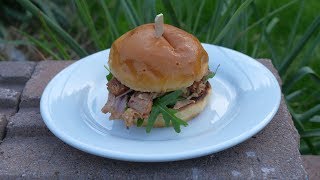 pork belly burger - how to slow grilling in weber