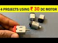 4 Creative Science Projects using Rs. 30 DC motor.