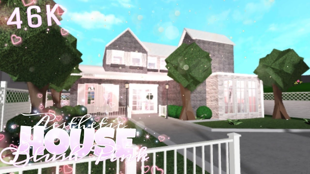 Aesthetic Blush Pink House Bloxburg YouTube
