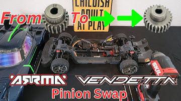 Pinion Gear Swap Tutorial for Your Arra Vendetta #arrma #tutorial  #rc