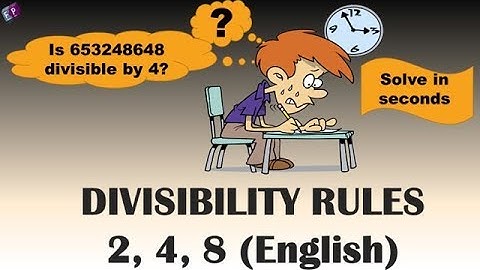 Divisibility Rules 2,4,8 - English