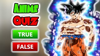 True or False Dragonball Z/Super Edition [Anime Quiz] screenshot 2