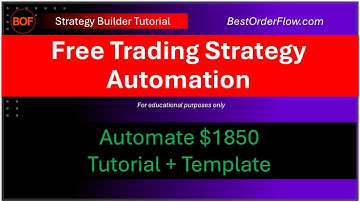 Free Strategy Builder Automation Example Tutorial NinjaTrader https://bestorderflow.com