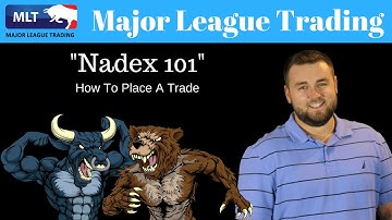 Nadex Training on How To Place a Trade