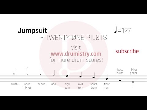 Twenty One Pilots - Jumpsuit Drum Score