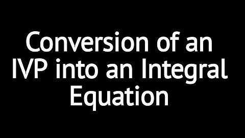 Conversion of Differential Equations into an Integral Equation