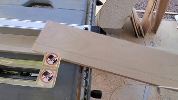 How to cut a taper angle on a table saw without a jig