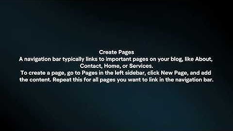 How To Add Navigation Bar In Blogger (2025)