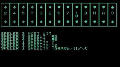 hartenjagen harten jagen CARD GAME COMMODORE PET SUPERPET 2001 CBM ETC MODELS httpwww masswerk atpe1