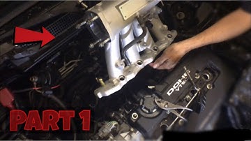 Mild GSR Build part 1 | Blox Intake manifold install part 1 of 2