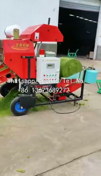 High Efficient Corn Silage Baler with Chaff Cutter for Round Bales #silagebaler #chaffcutter