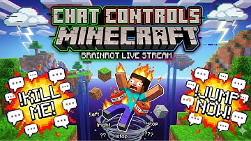 Playing Minecraft With All Viewers! 🔴 Type: !left !right !jump !kill