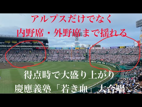 高校野球決勝 慶應義塾得点歌「若き血」(2023夏高校野球 対仙台育英)