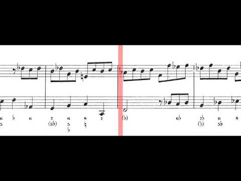 BWV 1026 Fugue in G Minor for Violin  Continuo Scrolling