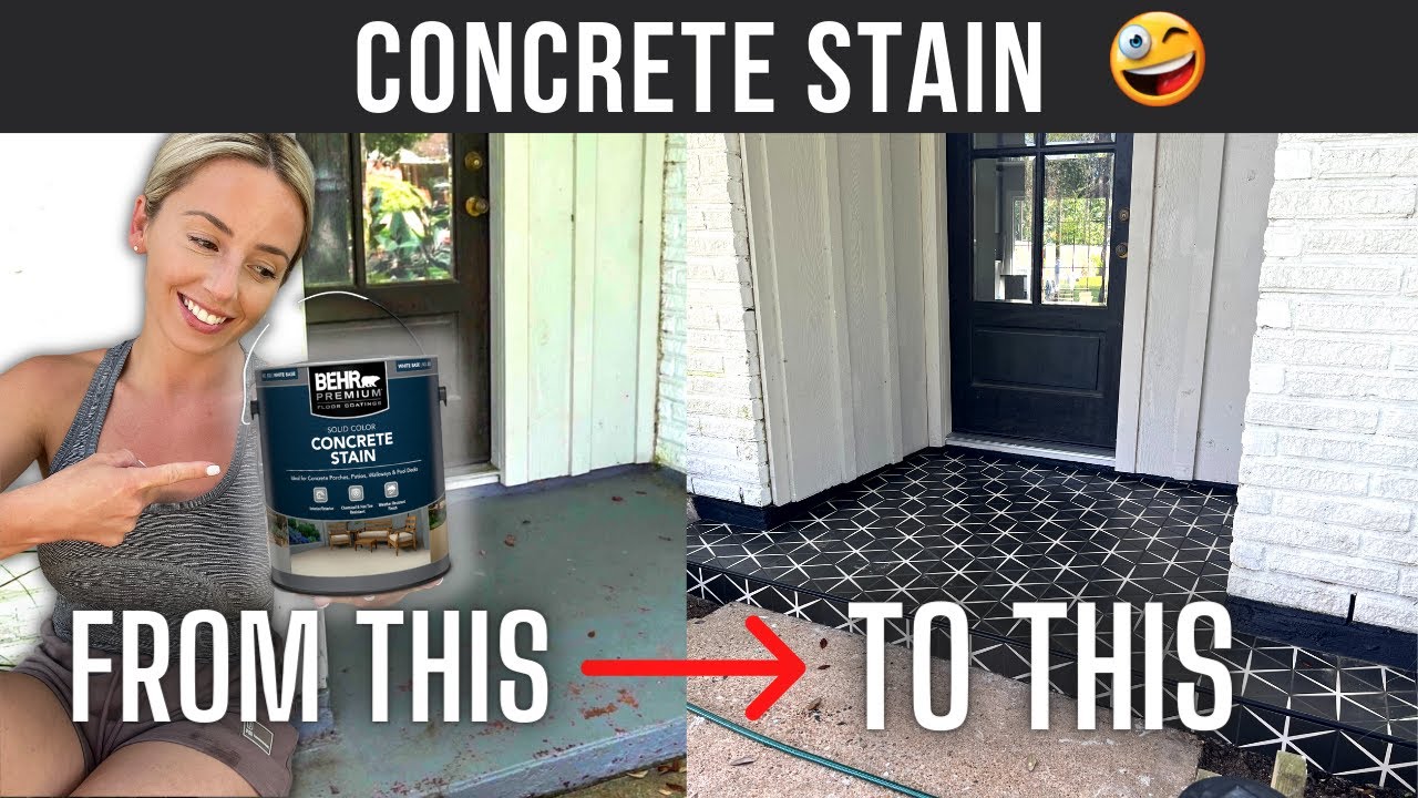 Best Concrete Stain ever YouTube