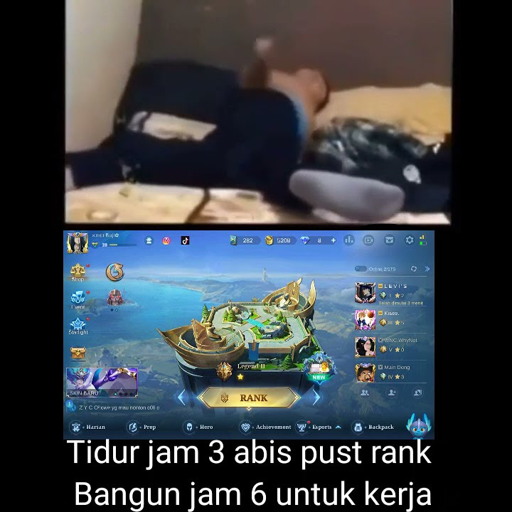 Tidur jam 3 bangun jam 6 |MLBB mobile legend.        #shots #mobilelegend