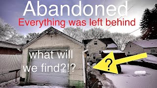 Abandoned! Everything was left behind We bought the contents! what's inside!?!