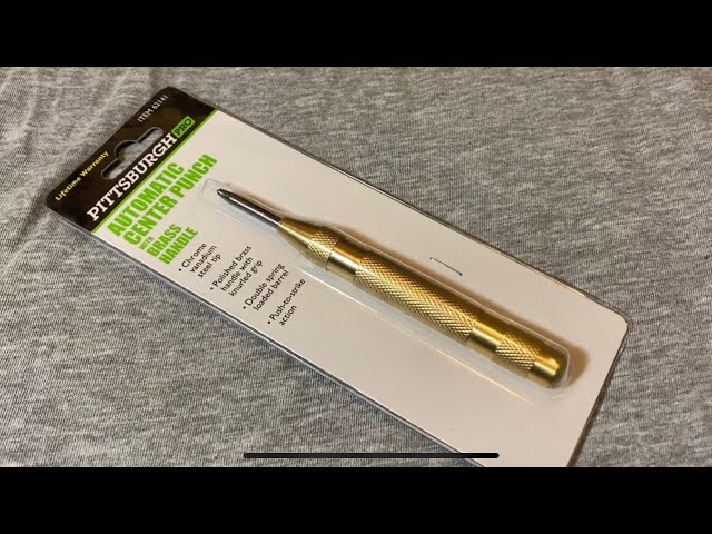 Automatic Center Punch with Brass Handle