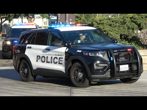 (NEW FPIU) Downey Police Dept. Units Responding Code 3