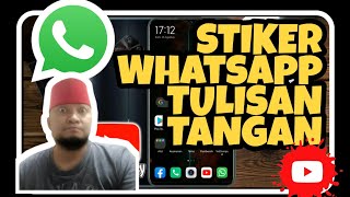 Cara membuat stiker Whatsapp dengan tulisan tangan sendiri