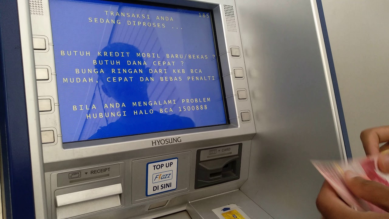 Cara Setor Tunai via mesin ATM BCA 
