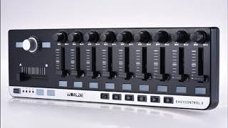 Worlde EasyControl.9 Portable Mini USB 9 Slim-Line Control MIDI Controller