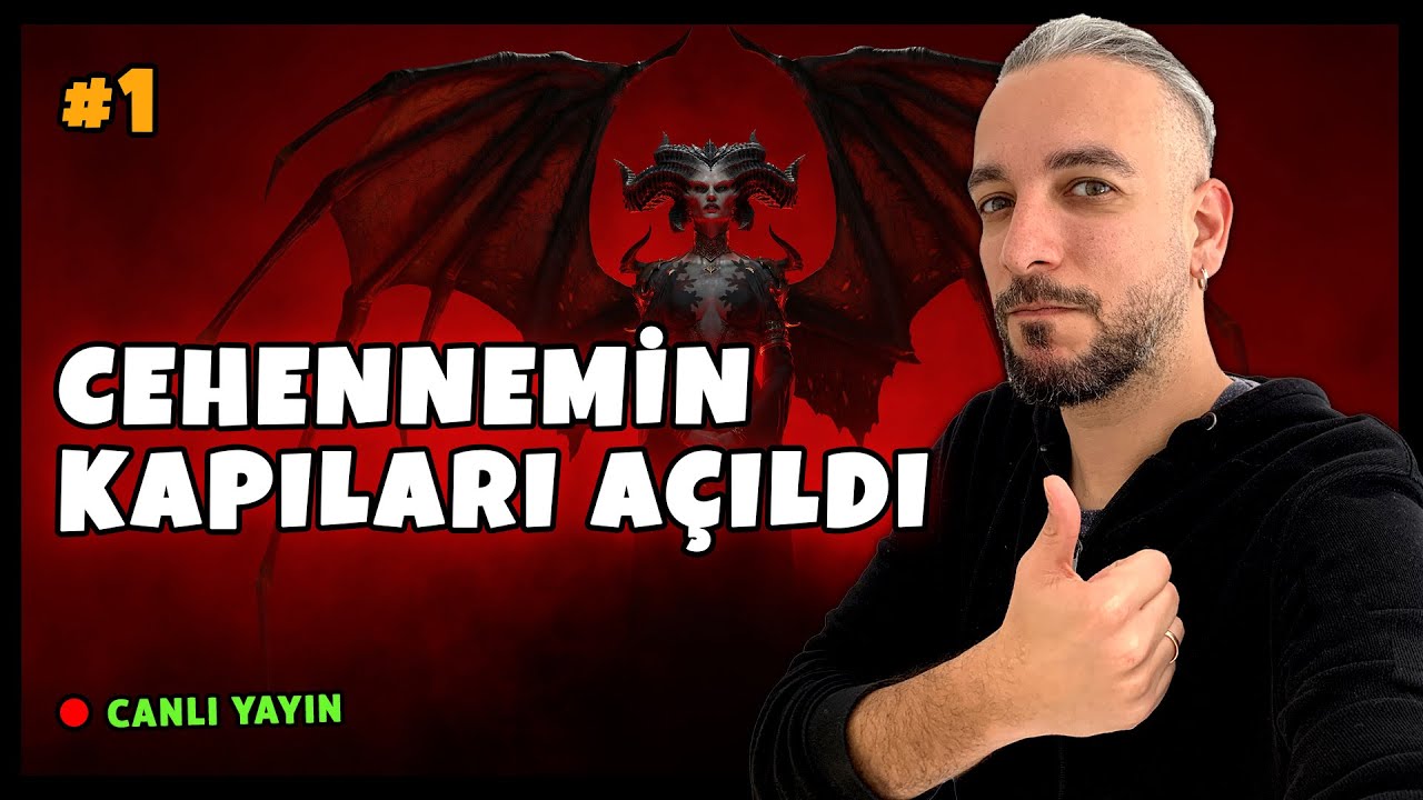 CEHENNEMİN KAPILARI AÇILDI!  Diablo 4 Türkçe Oynanışı Canlı İzle!
