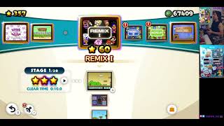 NES Remix 2 (Wii U, 2014) 1st playthrough pt 3 All rainbows! Remix II & Bonus | My 246th livestream