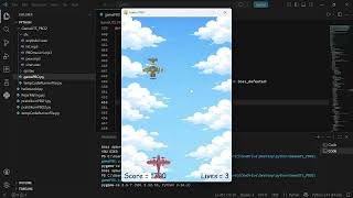 Demo Project PBO Pygame - Mark Jhonson Prasetia - 25051204154 - TID - Sky Defender