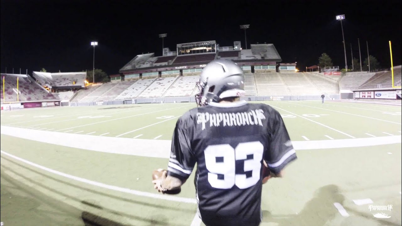 Papa Roach kicks off the football season by breaking in their new jersey!