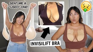 I try the VIRAL *TIKTOK* INVISILIFT BRAS! (ew there was hair on it