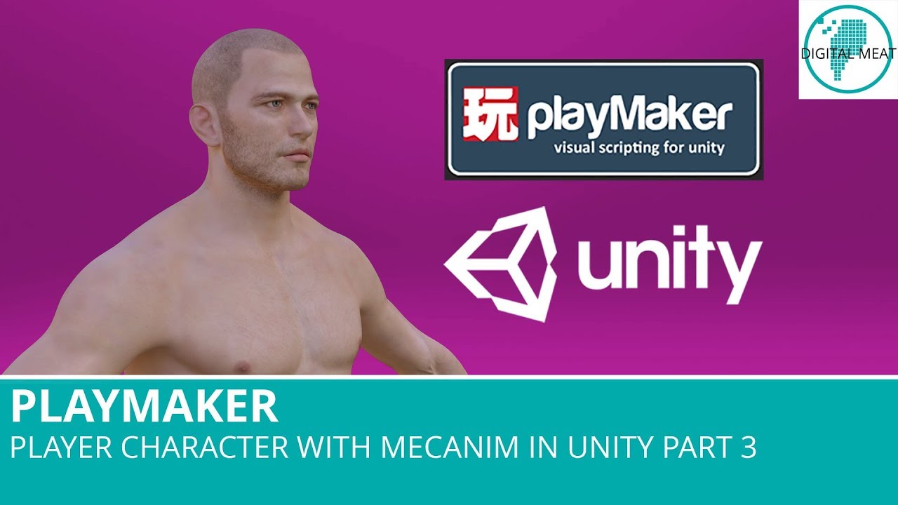 Playmaker: Setup Player Character With Mecanim In Unity Part 3 - YouTube