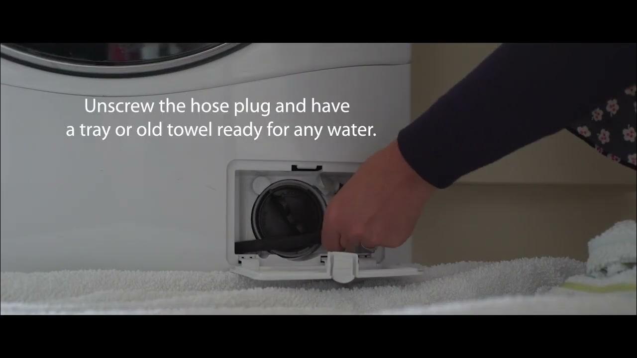 How to clean your washing machine part 2 The drain hose and filter